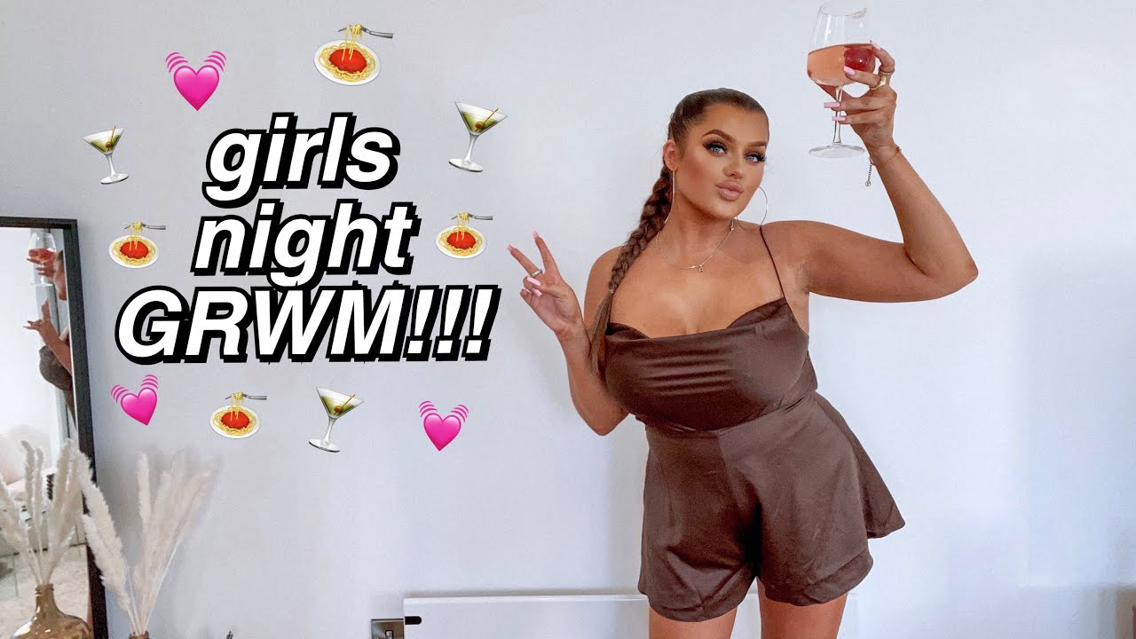 GIRLS NIGHT GRWM!!! make up, outfit + lil night out vlog!! | rach leary