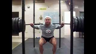 Back Squat: 530lbs @ 162lbs. No belt. No knee wraps.
