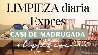 ✔️🧹LIMPIANDO MUY NOCHE| ASÍ SE VE LA LÁMPARA NUEVA| MI ESPOSO ME AYUDA| EMBRACILANDO A MI BEBÉ 😱