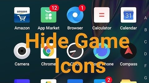 Hide Game Icons in OPPO A11k phone