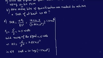 Calculating Signal to Noise Ratio with Pulse Code Modulation