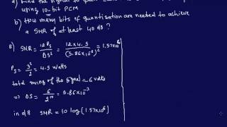 Calculating Signal to Noise Ratio with Pulse Code Modulation Profile