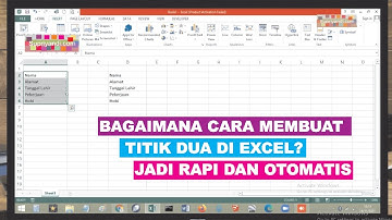 Bagaimana CARA Membuat Titik Dua di Excel (tentunya Rapi dan otomatis)