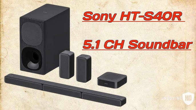 Sony HT - S40R Review, Real 5.1 Dolby Home Theater