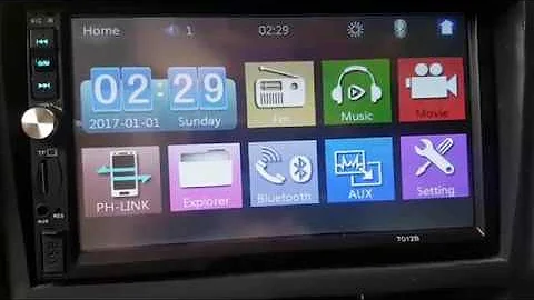 Head Unit : How to set repeat video in Double din 7012B