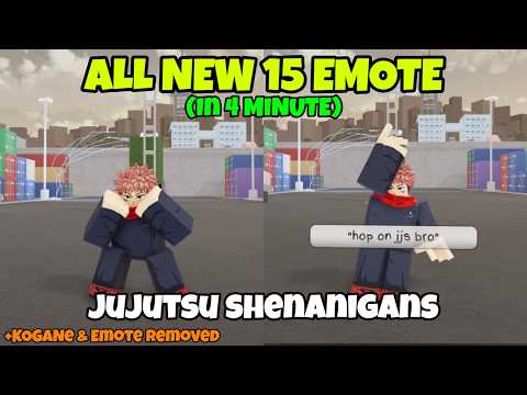 All New 15 EMOTE In Jujutsu Shenanigans [V1.83]