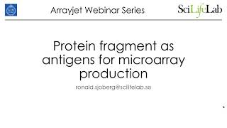 Webinar: High Density Protein Arrays & Affinity Proteomics