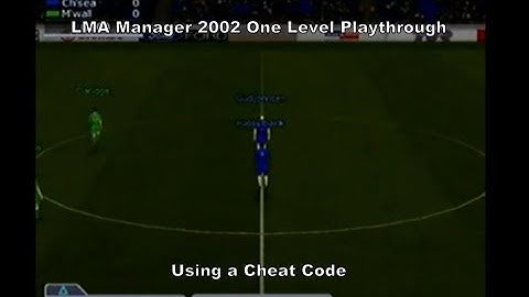 LMA Manager 2002 One Level Playthrough using a Ps2 Cheat Code :D #Playstation #Sony #Ps2 #Gaming