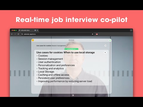 JobLander — Free AI Interview Copilot & Assistant video preview 2