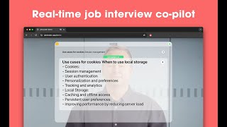 JobLander — AI-powered real-time job interview co-pilot for Google Meet, Zoom and MS Teams
