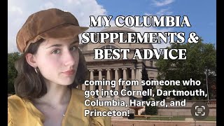 Columbia University Supplements from someone who got into FIVE Ivy League Universities
