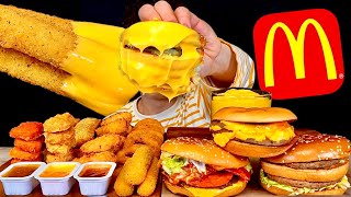 ASMR 맥도날드 페퍼로니 트리플치즈버거 맥너겟 치즈스틱 치즈소스 찍먹방 McDonald’s Triple Cheeseburger nuggets Cheese Stick MuKBang