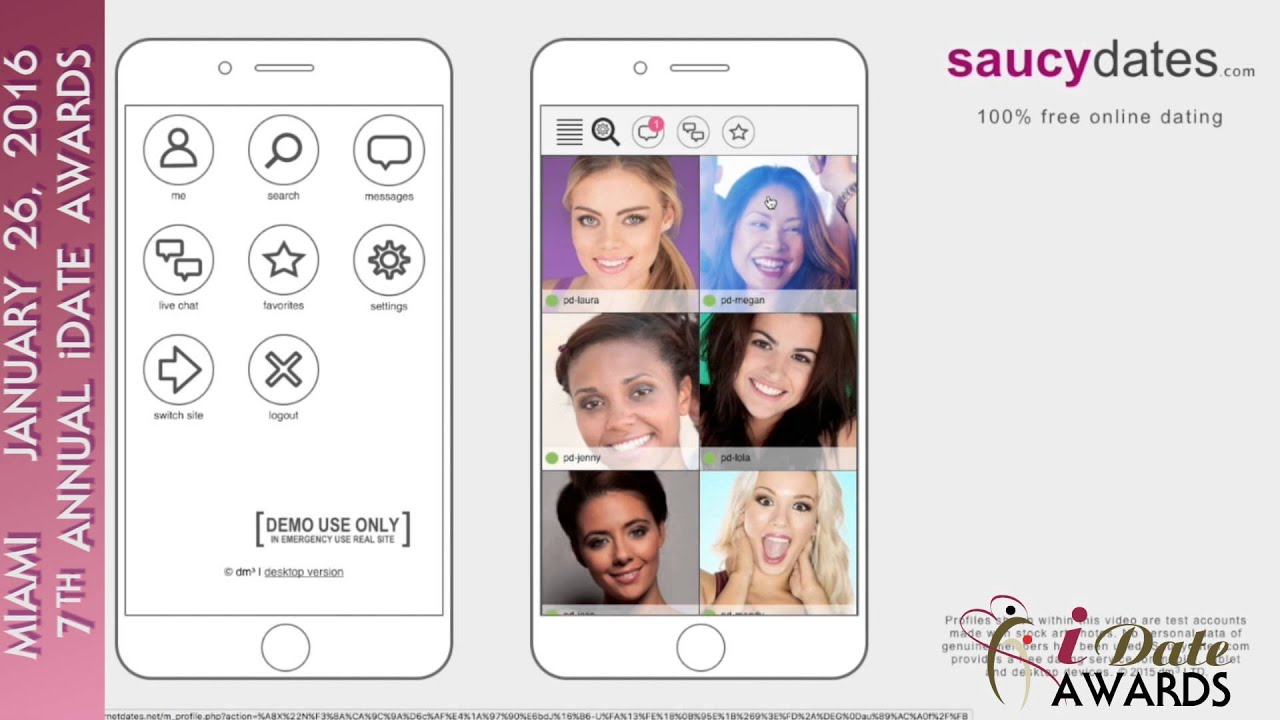 Saucydates Nominated Best Product Design 2016 iDate Awards for the Dating Industry