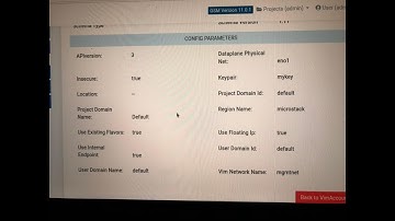 My charmed installation of open source mano using openstack as a virtual infrastructure manager.