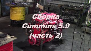 Сборка Cummins 5.9 (часть 2) | Ремонт двигателя камминз cummins 5.9- 6.7