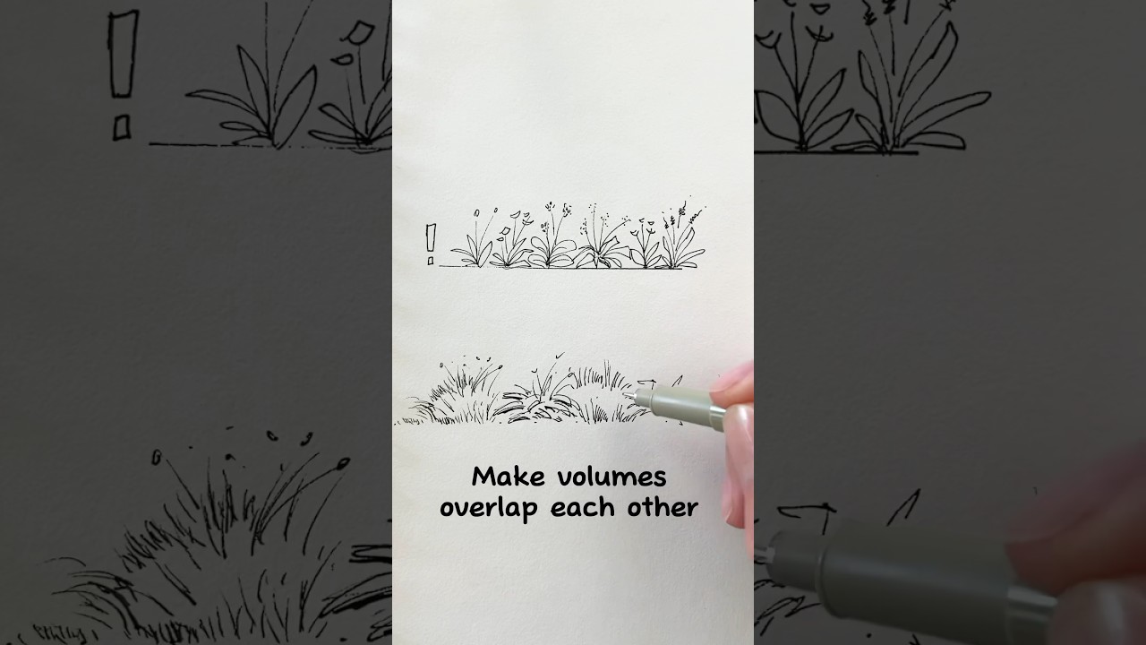 How To Draw Plants ☘️🌿🌱✍🏻 