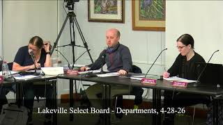 Lakeville Select Board, 4-28-26