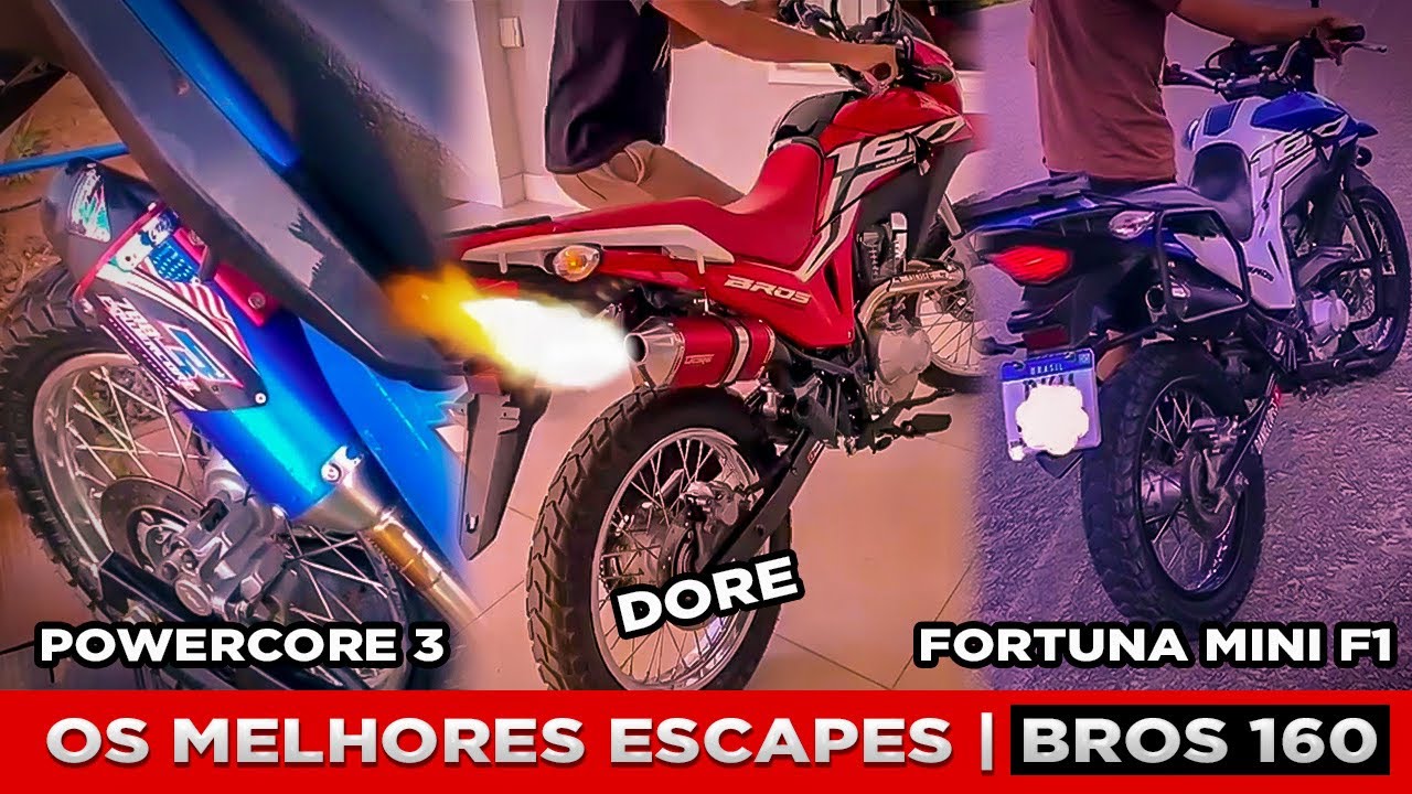 OS MELHORES ESCAPES PARA BROS 160 | PARTE 1| Davi Soares