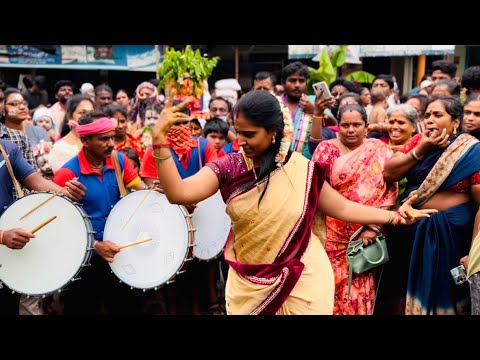 Tirupati Gangamma Jatara    Teenmaar Dance   Aunty Superb Dance on Chatal Band   Mathangi Dance