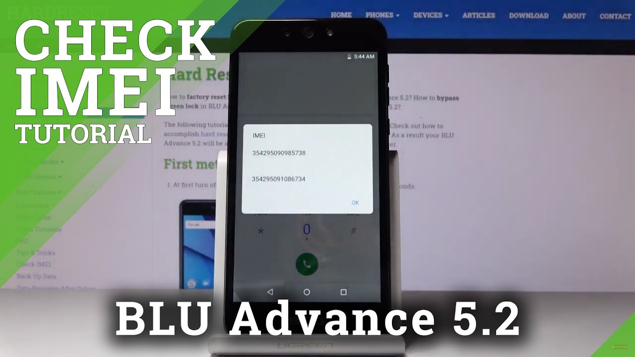 How to Find IMEI & Serial Number in BLU Advance 5.2 IMEI Info YouTube