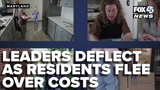 Maryland leaders deflect as residents flee over costs
