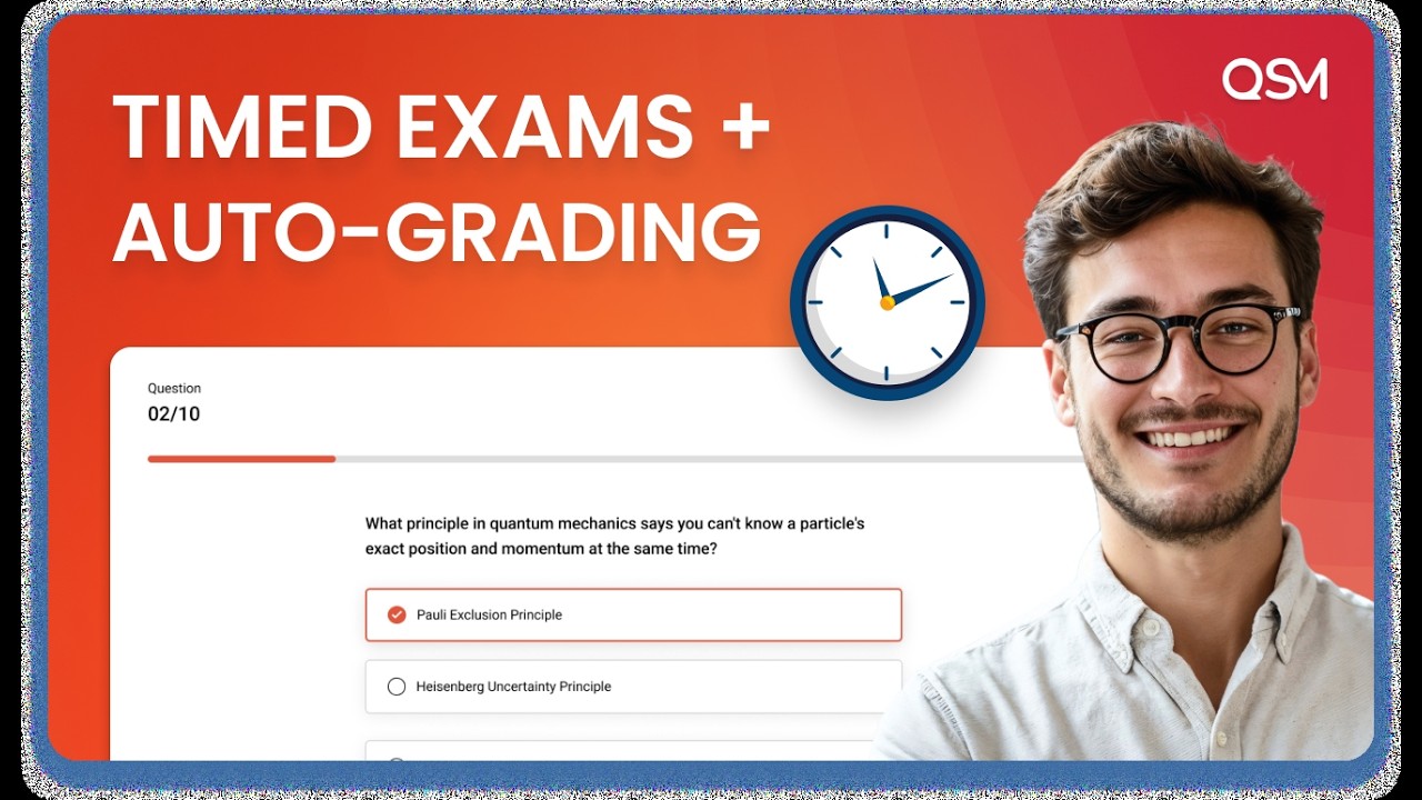 Create a WordPress Online Exam: Timed Tests + Auto-Grading | QSM Tutorial