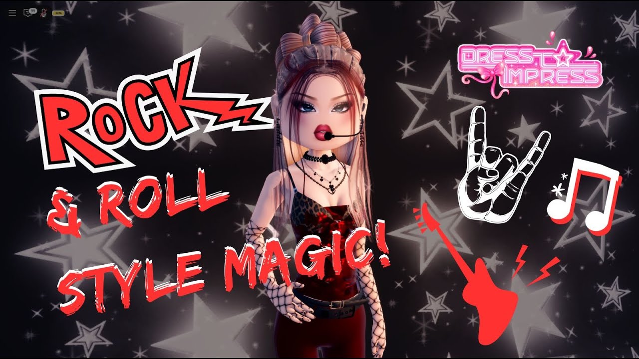 Rock & Roll Style Magic - How to Create the Ultimate Dress to Impress  Outfit Tutorial