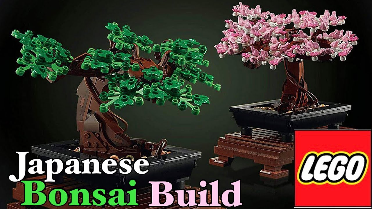 Lego Bonsai Tree speed build pink and green versions