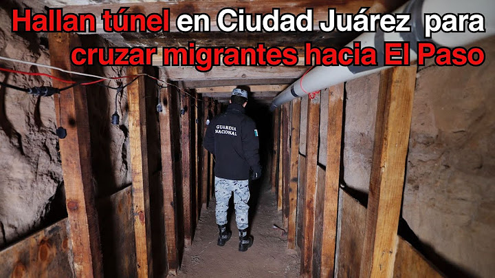 Así es el túnel descubierto en Ciudad Juárez