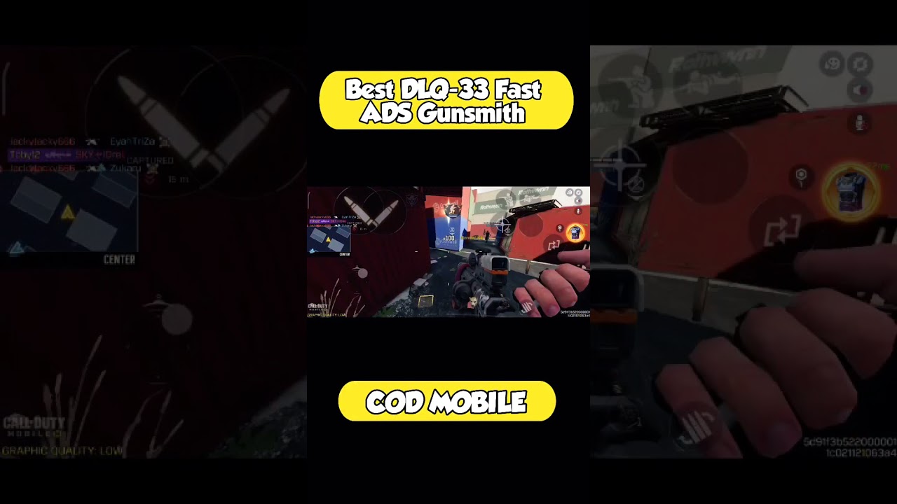 Best DLQ-33 Fast ADS Gunsmith Cod Mobile #Shorts #youtubeshorts #cod #callofdutymobile