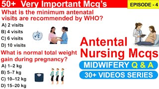 Antenatal care nursing mcqs | midwifery nursing mcqs | pregnancy mcqs | maternity nursing nclex