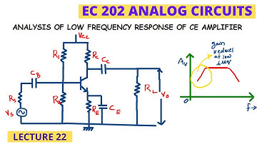 Small signal analysis of CE configuration using small signal hybrid-pi model for low frequency