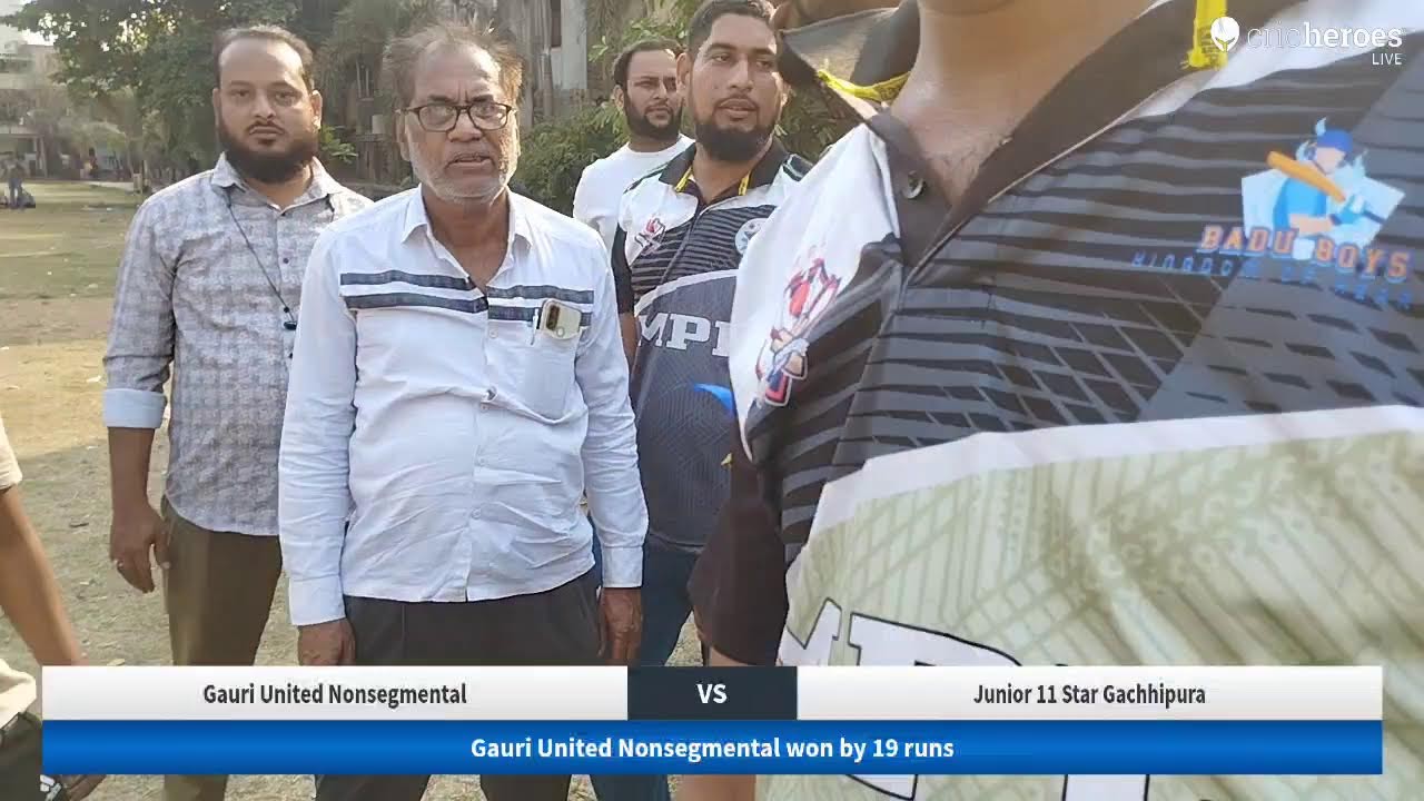 Gauri United Nonsegmental vs Junior 11 Star Gachhipura Live Cricket Match | Super Monday Vikroli  Li