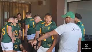SPRINGBOKS:  Team photo for first test vs All Blacks (alternative view)