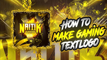 How to Make gaming text logo on Android|Gaming text logo tutorial