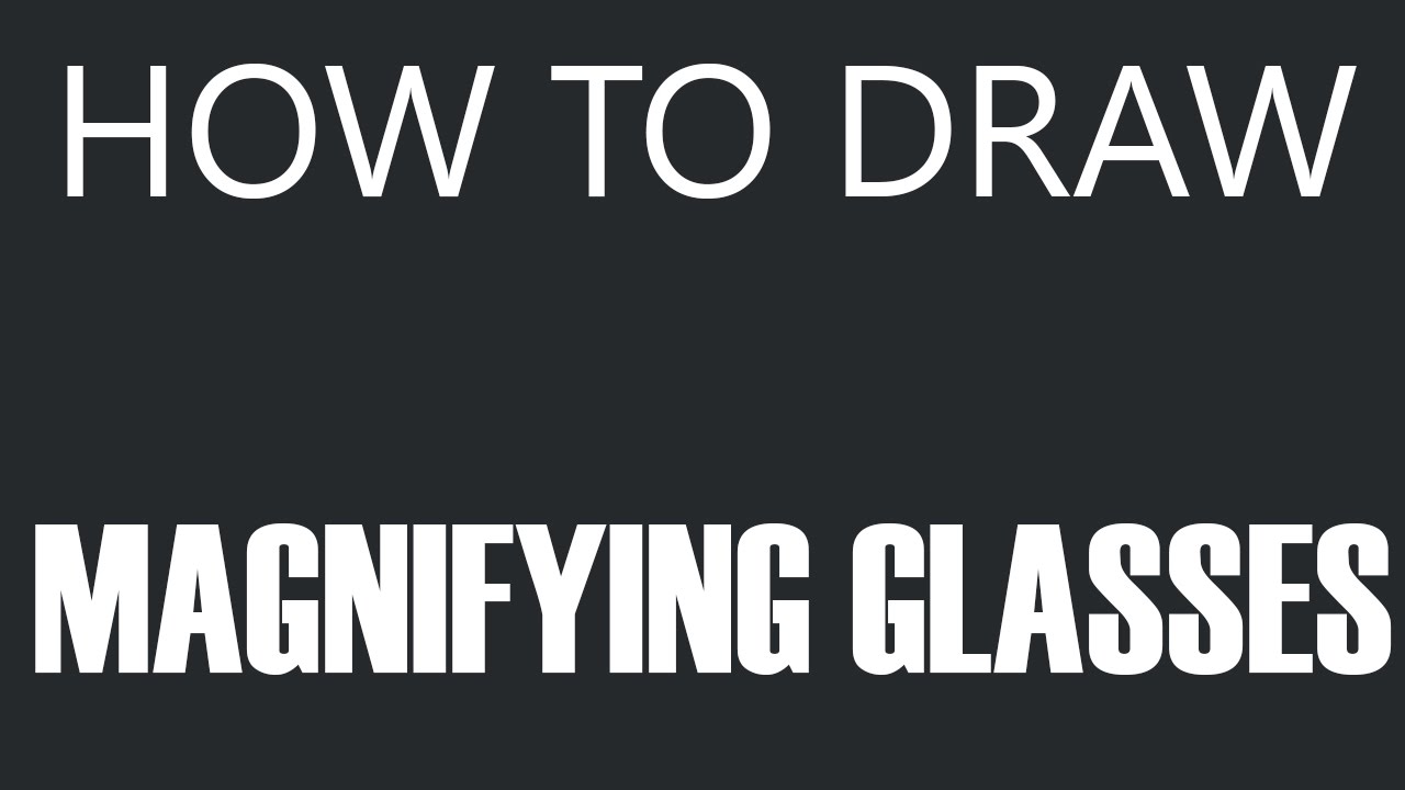 417 How to Draw a Magnifying Glass - Easy Drawing Tutorial 