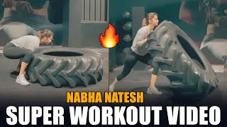 Super Video Actress Nabha Natesh Latest Workout Video News Buzz