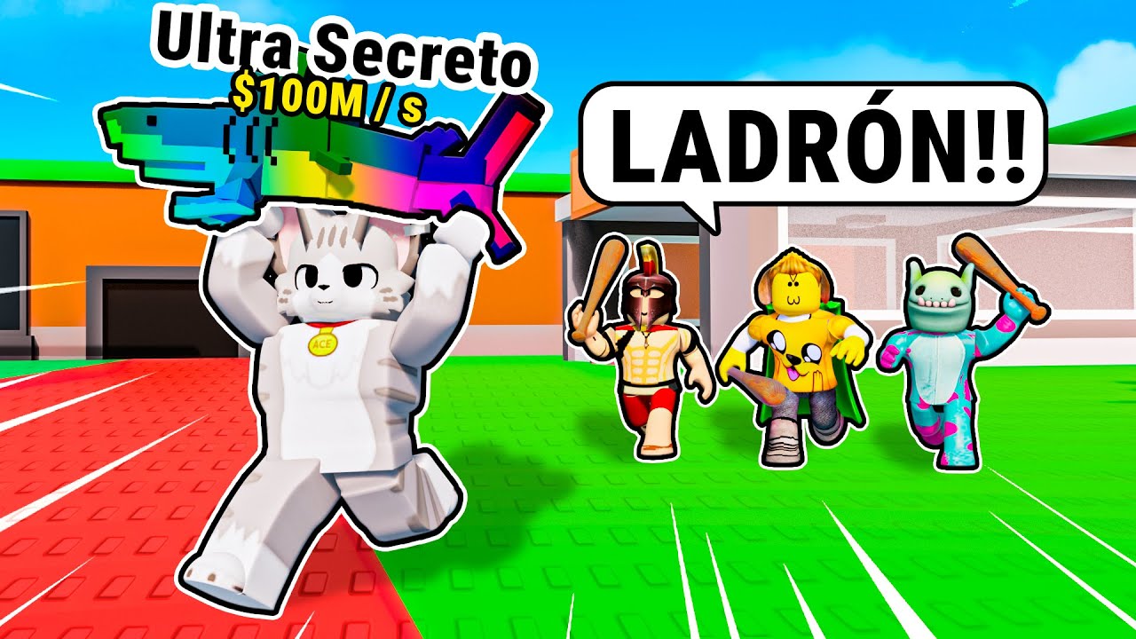 Robé BRAINROTS SECRETOS a YOUTUBERS en Steal a Brainrot 🤑😂 (Roba un Brainrot)