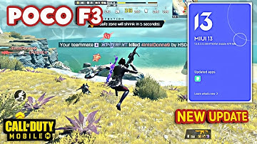 POCO F3 UPDATE MIUI13📲| Call Of Duty Mobile Gameplay☢️ | NEW UPDATE POCO F3 | 120FPS? | Graphic Test
