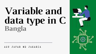 Variable and data type with exercise || 💻C programming Bangla tutorial☑️