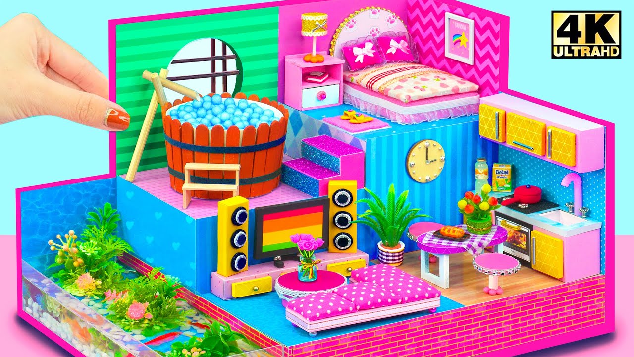 Unique Idea To Build 2 Storey House From Cardboard With Sauna And Mini unique-idea-to-build-2-storey-house-from-cardboard-with-sauna-and-mini