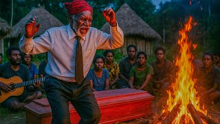 How is funeral service held in Central, Papua New Guinea? 