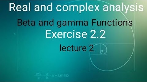 Real and complex analysis Ex 2.2(lecture 2) Ba/ Bsc 6th sem
