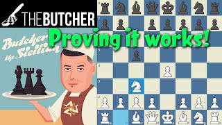 Chess Openings: Butcher The Sicilian - Playing My Own Chessable Repertoire!!