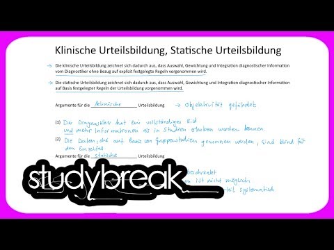 Video: Was ist das klinische Urteilsmodell?