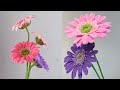 モールを使ってガーベラを作る make a beautiful Gerbera Daisy with pipecleaners