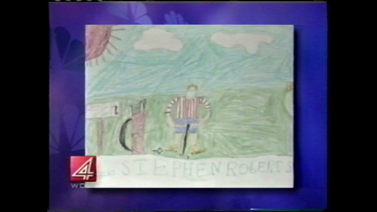 WDIV Detroit Channel 4 Chuck Gaidica Weather Kid 6 4 1998 5pm 