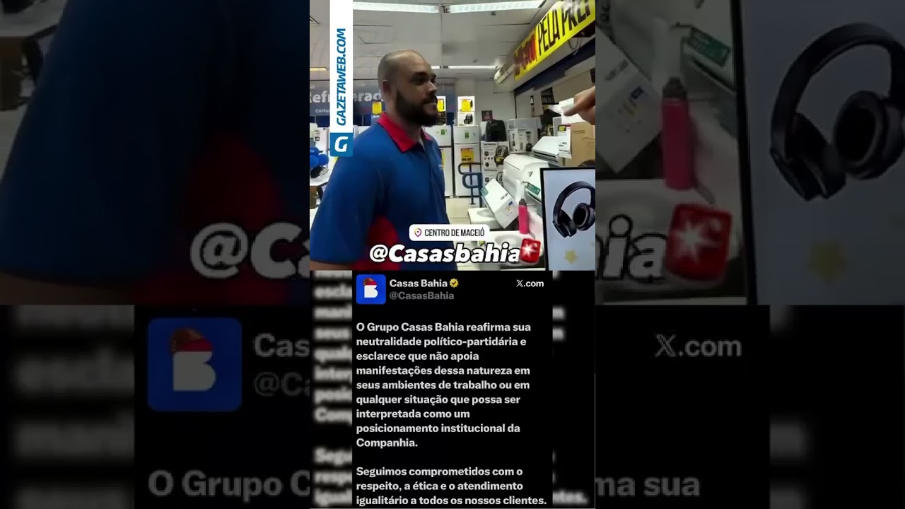 Casas Bahia se pronuncia sobre críticas de deputado petista em Maceió