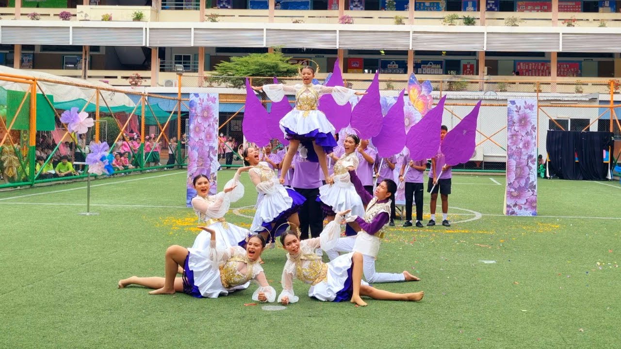 เชียร์ลีดเดอร์ สีม่วง 