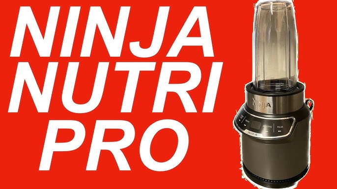 Ninja Nutri Blender Pro with Auto iQ 1100 Peak Watt Personal Blender 1100 W  24 fl oz 2 Speed Settings 2.60 ft 120 V AC Cloud Silver Black - Office Depot